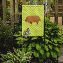 Load image into Gallery viewer, Hungarian Mangalica Pig Green Garden Flag - Outdoor Decorative Yard Flag
