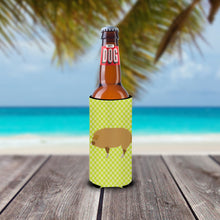 Load image into Gallery viewer, Hungarian Mangalica Pig Green   Hugger for slim cans