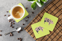 Load image into Gallery viewer, Mini Miniature Pig Green Foam Coaster  BB7761FC