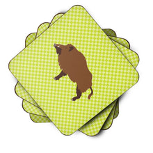 Load image into Gallery viewer, Wild Boar Pig Green Foam Coaster  BB7762FC