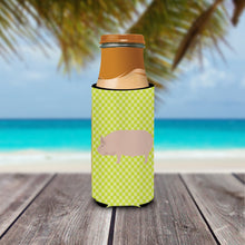 Load image into Gallery viewer, Welsh Pig Green   Hugger for slim cans
