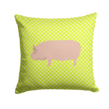 Load image into Gallery viewer, Welsh Pig Green Throw Pillow - 14x14 Decorative Pillow – Art for Your Home &amp; Patio BB7763PW1414