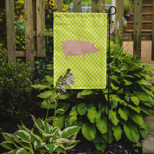 Load image into Gallery viewer, English Large White Pig Green Garden Flag - Outdoor Decorative Yard Flag