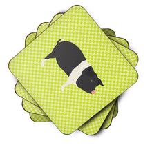 Load image into Gallery viewer, Hampshire Pig Green Foam Coaster  BB7765FC