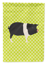 Load image into Gallery viewer, Hampshire Pig Green Garden Flag - Outdoor Decorative Yard Flag