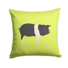 Load image into Gallery viewer, Hampshire Pig Green Throw Pillow - 14x14 Decorative Pillow – Art for Your Home &amp; Patio BB7765PW1414
