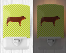 Load image into Gallery viewer, Duroc Pig Green Ceramic Night Light BB7768CNL