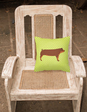 Load image into Gallery viewer, Duroc Pig Green Fabric Decorative Pillow BB7768PW1818