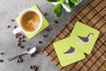 Load image into Gallery viewer, Large Pigeon Green Foam Coaster  BB7769FC