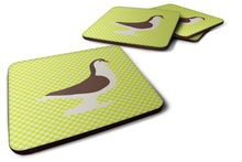 Load image into Gallery viewer, Large Pigeon Green Foam Coaster  BB7769FC