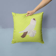 Load image into Gallery viewer, German Helmet Pigeon Green Throw Pillow - 14x14 Decorative Pillow – Art for Your Home &amp; Patio BB7770PW1414