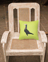 Load image into Gallery viewer, English Carrier Pigeon Green Fabric Decorative Pillow BB7771PW1818