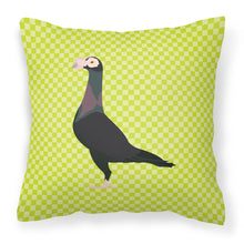 Load image into Gallery viewer, English Carrier Pigeon Green Fabric Decorative Pillow BB7771PW1818
