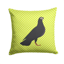 Load image into Gallery viewer, Budapest Highflyer Pigeon Green Throw Pillow - 14x14 Decorative Pillow – Art for Your Home &amp; Patio BB7773PW1414