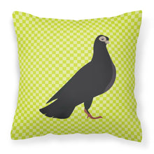 Load image into Gallery viewer, Budapest Highflyer Pigeon Green Fabric Decorative Pillow BB7773PW1818