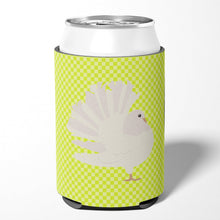 Load image into Gallery viewer, Silver Fantail Pigeon Green Can or Bottle Hugger BB7776CC