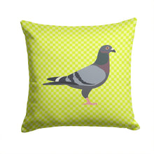 Load image into Gallery viewer, Racing Pigeon Green Throw Pillow - 14x14 Decorative Pillow – Art for Your Home &amp; Patio BB7777PW1414