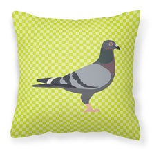 Load image into Gallery viewer, Racing Pigeon Green Fabric Decorative Pillow BB7777PW1818