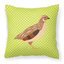 Load image into Gallery viewer, Golden Phoenix Quail Green Fabric Decorative Pillow BB7781PW1818