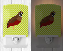 Load image into Gallery viewer, Chinese Painted or King Quail Green Ceramic Night Light BB7782CNL