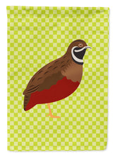 Load image into Gallery viewer, Chinese Painted or King Quail Green Garden Flag - Outdoor Decorative Yard Flag
