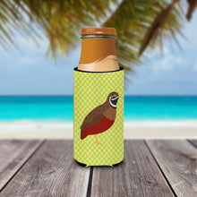 Load image into Gallery viewer, Chinese Painted or King Quail Green   Hugger for slim cans