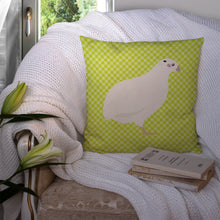 Load image into Gallery viewer, Texas Quail Green Throw Pillow - 14x14 Decorative Pillow – Art for Your Home &amp; Patio BB7783PW1414