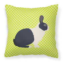 Load image into Gallery viewer, Dutch Rabbit Green Fabric Decorative Pillow BB7784PW1818