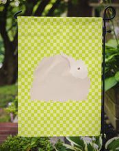 Load image into Gallery viewer, Fluffy Angora Rabbit Green Garden Flag - Outdoor Decorative Yard Flag