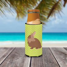 Load image into Gallery viewer, Lionhead Rabbit Green   Hugger for slim cans