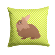 Load image into Gallery viewer, Lionhead Rabbit Green Throw Pillow - 14x14 Decorative Pillow – Art for Your Home &amp; Patio BB7786PW1414