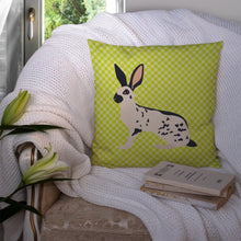 Load image into Gallery viewer, English Spot Rabbit Green Throw Pillow - 14x14 Decorative Pillow – Art for Your Home &amp; Patio BB7787PW1414