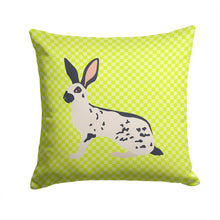 Load image into Gallery viewer, English Spot Rabbit Green Throw Pillow - 14x14 Decorative Pillow – Art for Your Home &amp; Patio BB7787PW1414