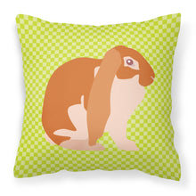 Load image into Gallery viewer, English Lop Rabbit Green Fabric Decorative Pillow BB7788PW1818