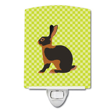 Load image into Gallery viewer, Tan Rabbit Green Ceramic Night Light BB7789CNL