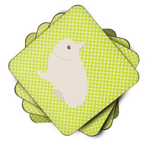 Load image into Gallery viewer, Hermelin Rabbit Green Foam Coaster  BB7790FC