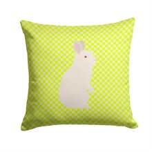 Load image into Gallery viewer, New Zealand White Rabbit Green Throw Pillow - 14x14 Decorative Pillow – Art for Your Home &amp; Patio BB7791PW1414