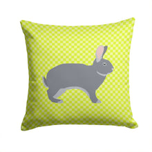 Load image into Gallery viewer, Giant Chinchilla Rabbit Green Throw Pillow - 14x14 Decorative Pillow – Art for Your Home &amp; Patio BB7792PW1414