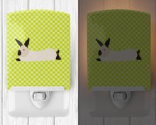 Load image into Gallery viewer, California White Rabbit Green Ceramic Night Light BB7793CNL