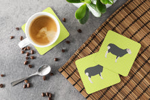 Load image into Gallery viewer, Herwick Sheep Green Foam Coaster  BB7796FC