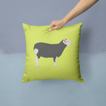 Load image into Gallery viewer, Herwick Sheep Green Throw Pillow - 14x14 Decorative Pillow – Art for Your Home &amp; Patio BB7796PW1414