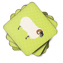 Load image into Gallery viewer, Scottish Blackface Sheep Green Foam Coaster  BB7799FC