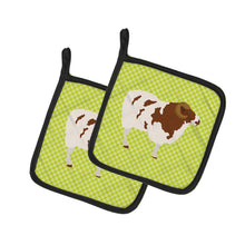 Load image into Gallery viewer, Jacob Sheep Green Pot Holders - Set of 2 - Heat-Resistant Kitchen Essentials BB7801PTHD