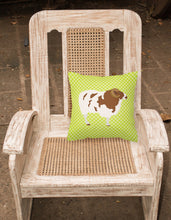 Load image into Gallery viewer, Jacob Sheep Green Fabric Decorative Pillow BB7801PW1818