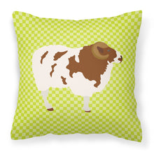 Load image into Gallery viewer, Jacob Sheep Green Fabric Decorative Pillow BB7801PW1818