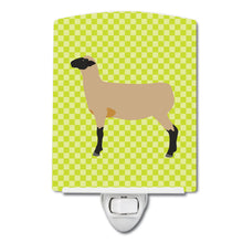Load image into Gallery viewer, Hampshire Down Sheep Green Ceramic Night Light BB7802CNL