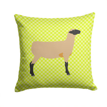 Load image into Gallery viewer, Hampshire Down Sheep Green Throw Pillow - 14x14 Decorative Pillow – Art for Your Home &amp; Patio BB7802PW1414