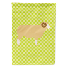 Load image into Gallery viewer, Horned Dorset Sheep Green Flag Canvas House Size BB7806CHF