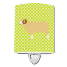 Load image into Gallery viewer, Horned Dorset Sheep Green Ceramic Night Light BB7806CNL