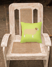 Load image into Gallery viewer, Horned Dorset Sheep Green Fabric Decorative Pillow BB7806PW1818